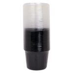 ماعون بلاستيك اسود نخي 500مل 50 حبه