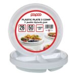 صحن بلاستيك مدور 50 حبه