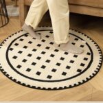 سجادة مستديرة حديثة قابلة للغسل - Image 2