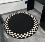 سجادة مستديرة حديثة قابلة للغسل - Image 2