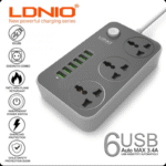 6 منافذ USB مع 3 مآخذ طاقة 3.4A