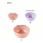 أوعية من قش القمح بثلاثة أحجام مختلفة