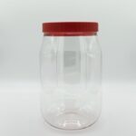 برطمان بلاستيكي فارغ وشفاف