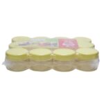 مجموعة من العلب البلاستيكية الشفافة 12 حبه