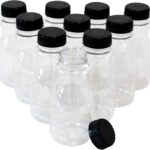 مجموعة من زجاجات عصير بلاستيكيه