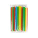 مصاصات الشرب البلاستيكية الملونة