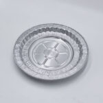 مجموعة من أطباق القصدير الدائرية 5 حبات