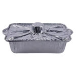 وعاء من رقائق الألومنيوم مع غطاء 3 حبات - Image 2