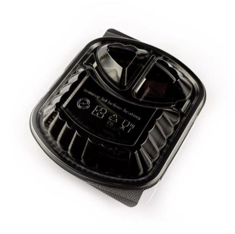 ⁦حاوية بلاستيكية مقسمة بثلاثة أقسام 10 حبات⁩ - الصورة ⁦2⁩