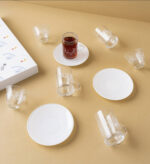 طقم استكانه مع فنجان