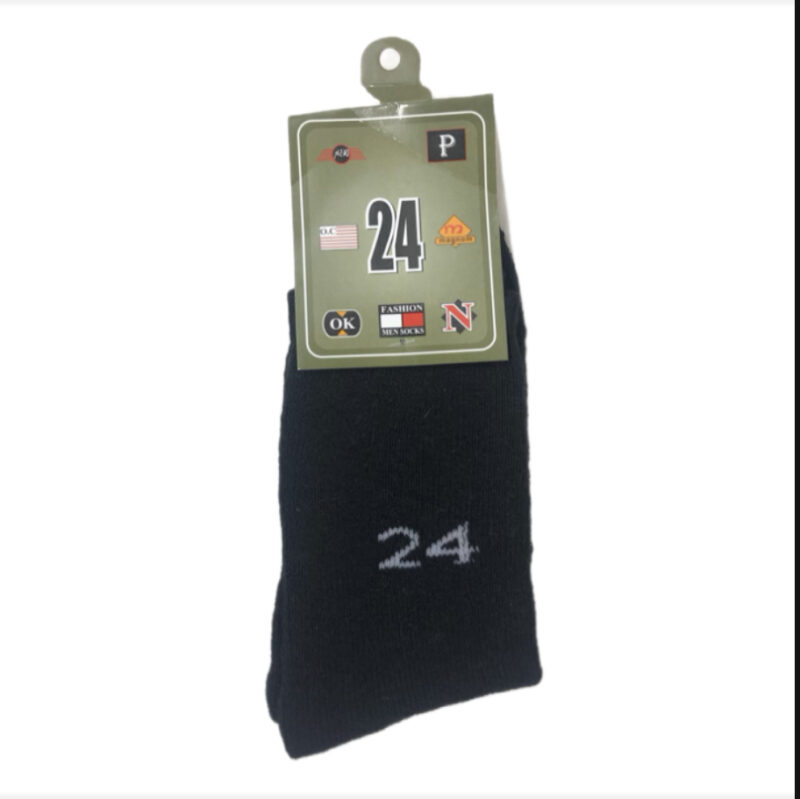 ⁦جرابات مقاس 24 لون اسود⁩ - الصورة ⁦2⁩