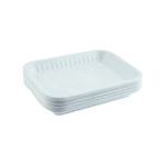 صحن بلاستيك مستطيل 50 حبه