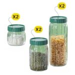 أوعية تخزين زجاجية 6 قطع - Image 3