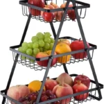 سلة تخزين الفاكهة من 3 طبقات