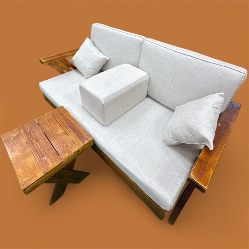 ⁦طقم جلسة خشبي بشكل عصري⁩ - الصورة ⁦2⁩