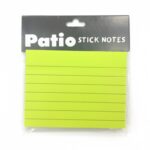 ورق ملاحظات مخطط لاصق 100 صفحه