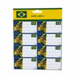 ملصقات أسماء تحمل علم البرازيل