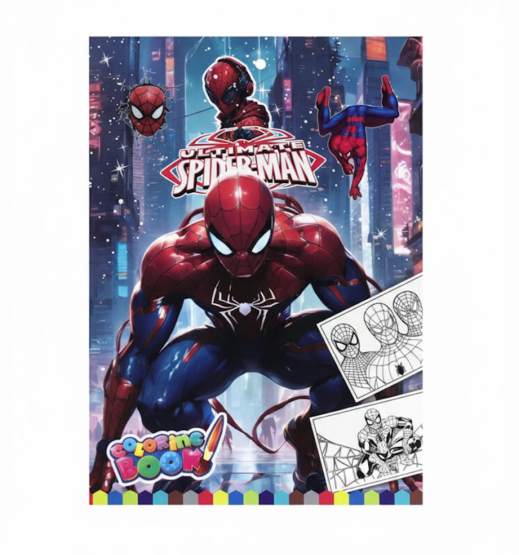 دفتر تلوين للاطفال مستوحى من Spider Man