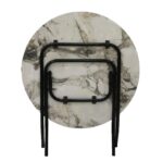 طاولة دائرية من الخشب قابلة للطي 70سم - Image 4