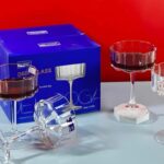 أكواب زجاجية 4قطع