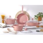 طقم أواني طهي من السيراميك 9 قطع