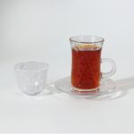 طقم أكواب شاي وقهوة زجاجية - Image 5
