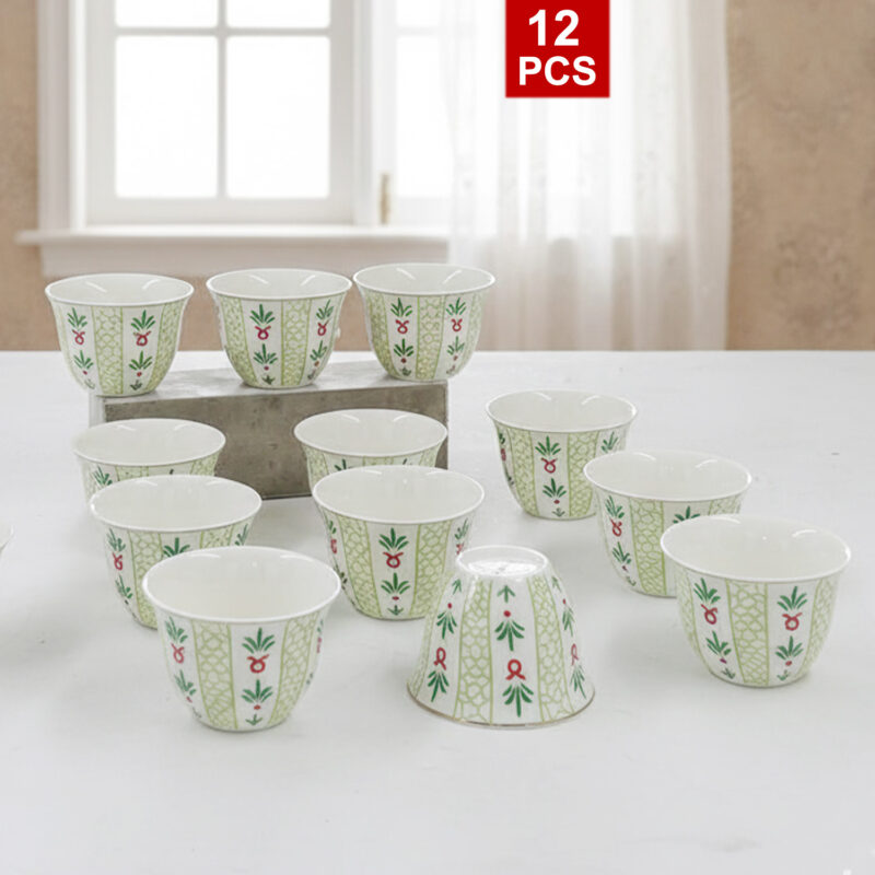 طقم استكانة قهوة سيراميك 12حبة - Image 2