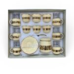 طقم أكواب وأطباق مزخرفة